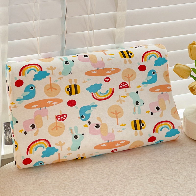 Children's flat pillow 44*27*6/6 [Rainbow Trojan]