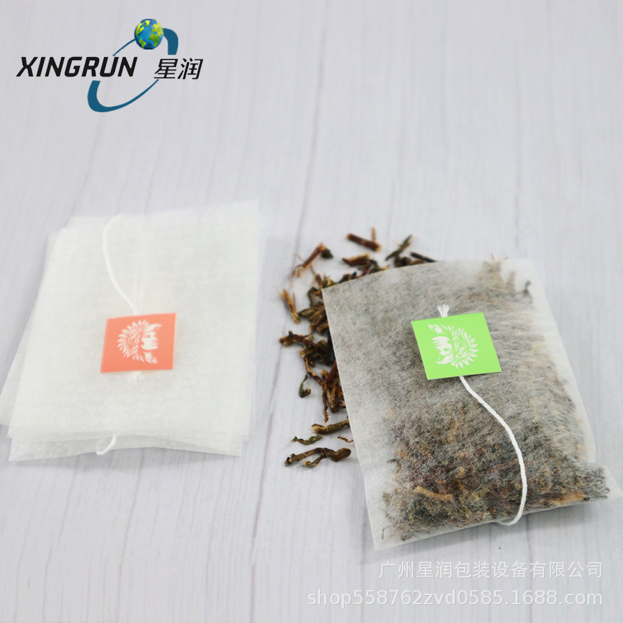 尼龙三角茶包空袋 可印LOGO带线标袋泡茶包空袋 咖啡袋过滤空袋