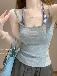 Set, top with cups, tank top, summer clothing, T-shirt sleevless, lifting effect