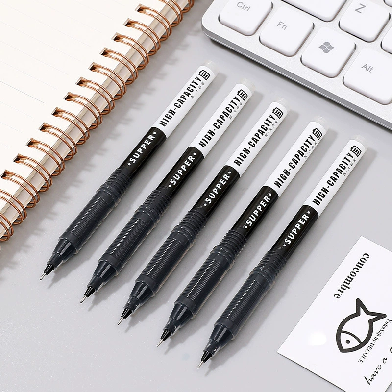Capacious rollerball pen, black rollerball coloured pencils, 0.5mm