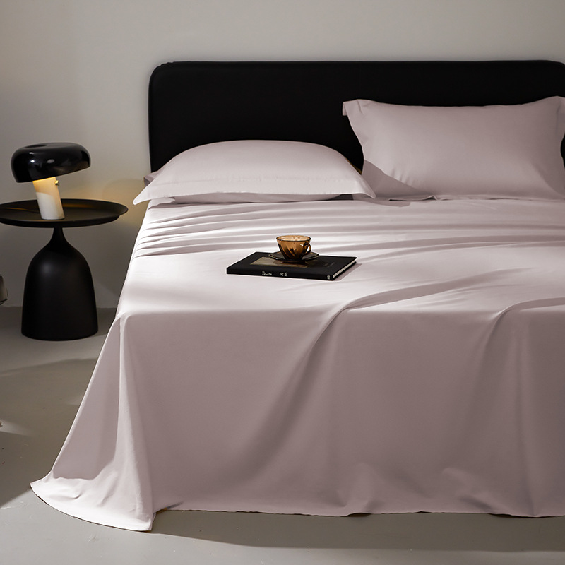 2024 lujo ligero 100 sábanas de algodón largo de algodón satin hotel hogar puede dormir desnudo sábanas de color sólido sábanas de Monet