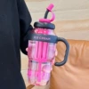 Lucky belly cup [1300ML] - Black Rose Red