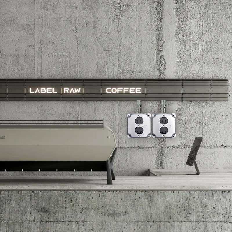 Interruptor de toma de aire industrial de Berklin ventilador de cemento abierto ventilador de cinco agujeros retrógrado galvanizado una cuenta de doble control dos o tres enchufes