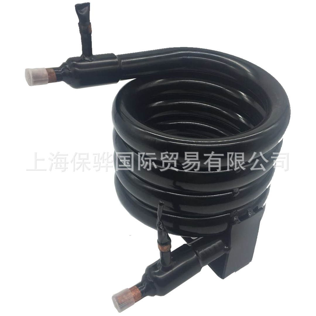 1P空气能热泵热水器换热器安全性高工艺性好，不易泄漏、结构灵活