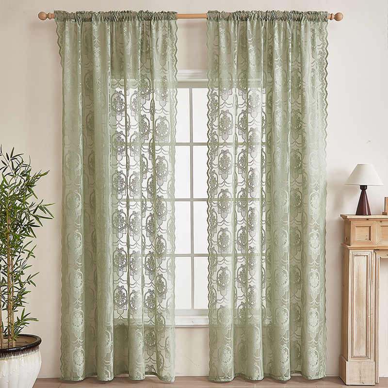 Tende oscuranti in pizzo con farfalle in stile francese, installazione senza foratura._voghion.com