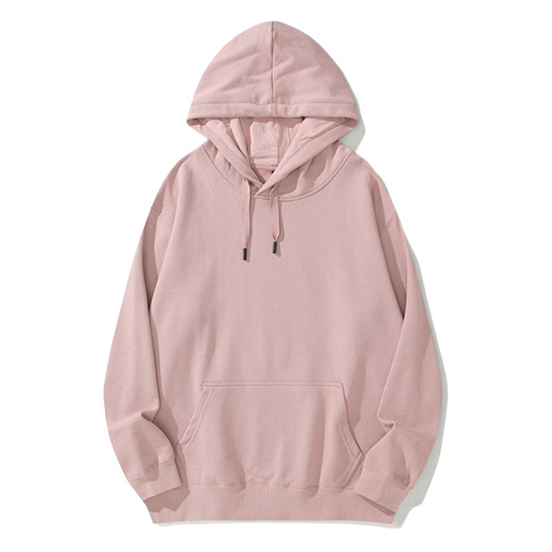 450g de los hombres más el tamaño flojo pesado color sólido suéter con capucha par desgaste marca moda abrigo logotipo personalizado