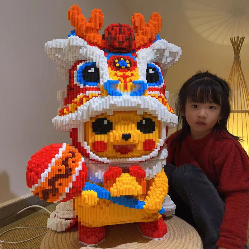 62cm lion dance pikachu
