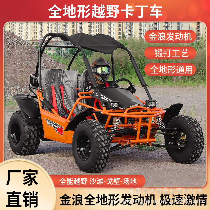 Kart Todoterreno Biplaza UTV 200cc GL01 de Tubo de Acero a Gasolina image 1