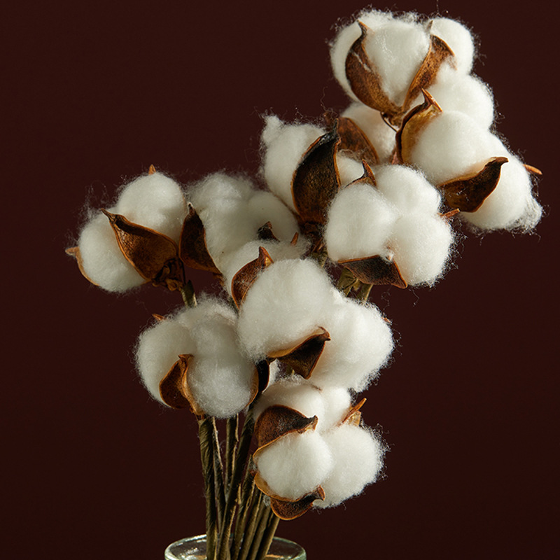 Madera de Navidad imitación de algodón falso adornos de Navidad floral ramo accesorios decoración de mesa hotel