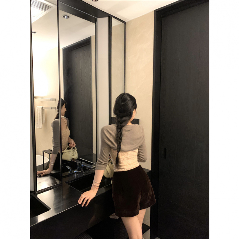 昕可达 dolly古董少女_绝美小重工zim蕾丝绣花吊带背心|undefined