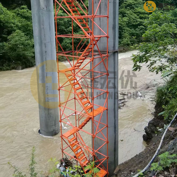 鑫宏优挂网式桥梁Z字爬梯厂家直供现货现发资质正规齐全质量可靠