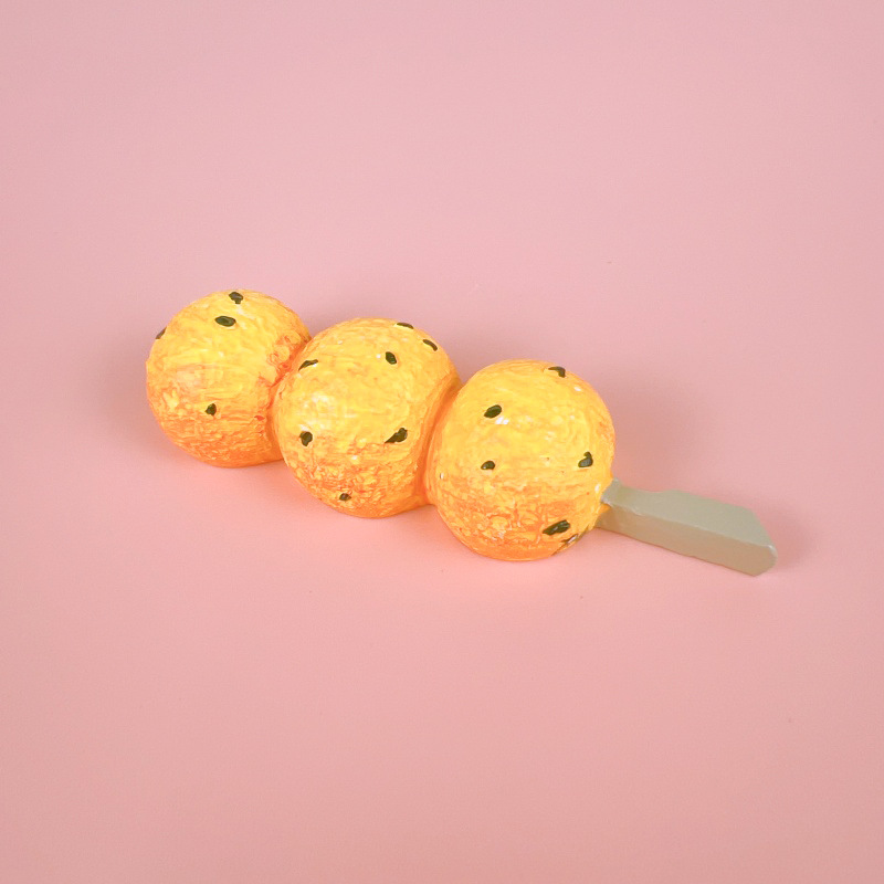 Creatividad de derechos de autor en línea gran tamaño de comida para jugar resina pegatinas de decoración para el hogar pegatinas de postre de pastel de simulación fábrica de stock