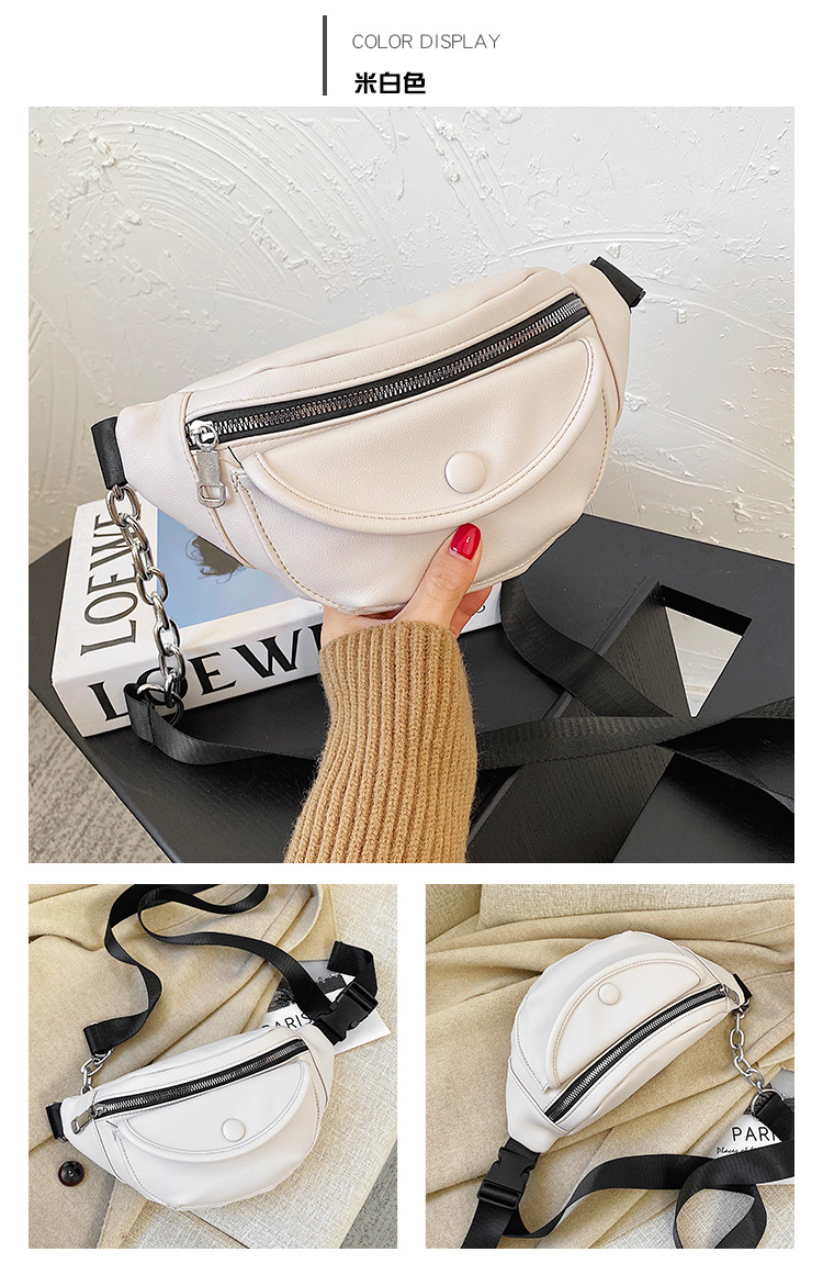 Korean Fashion Solid Color Sports Shoulder Bag display picture 11