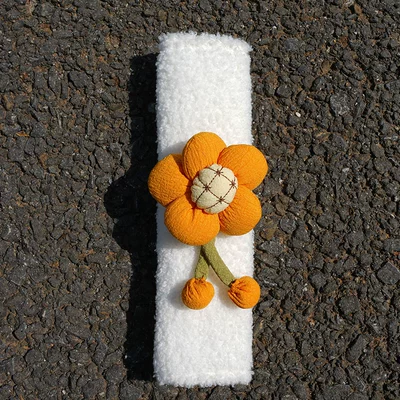 Seat belt shoulder pad — Strap Anti-Wear Protective Cover - lambskin-ginger-pendant-25x75cm35g-can-be-customized
