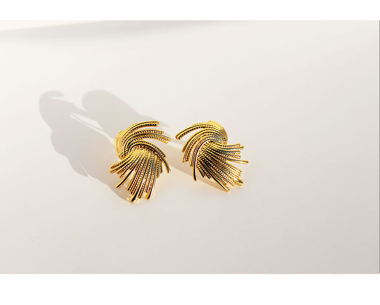 Fashion Solid Color Copper Plating Ear Studs 1 Pair