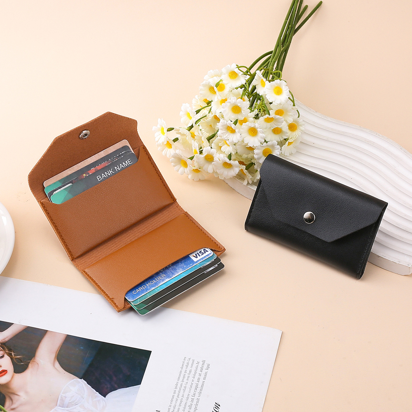 Fábrica directa bolsa de cambio bolsa de llaves de ocio bolsa de moda coreana para mujeres monedas corta bolsa de mujer impermeable