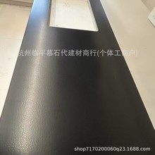 杭州哑光黑色厨房纯色纯白花纹石英石台面橱柜台面台面板成品批发