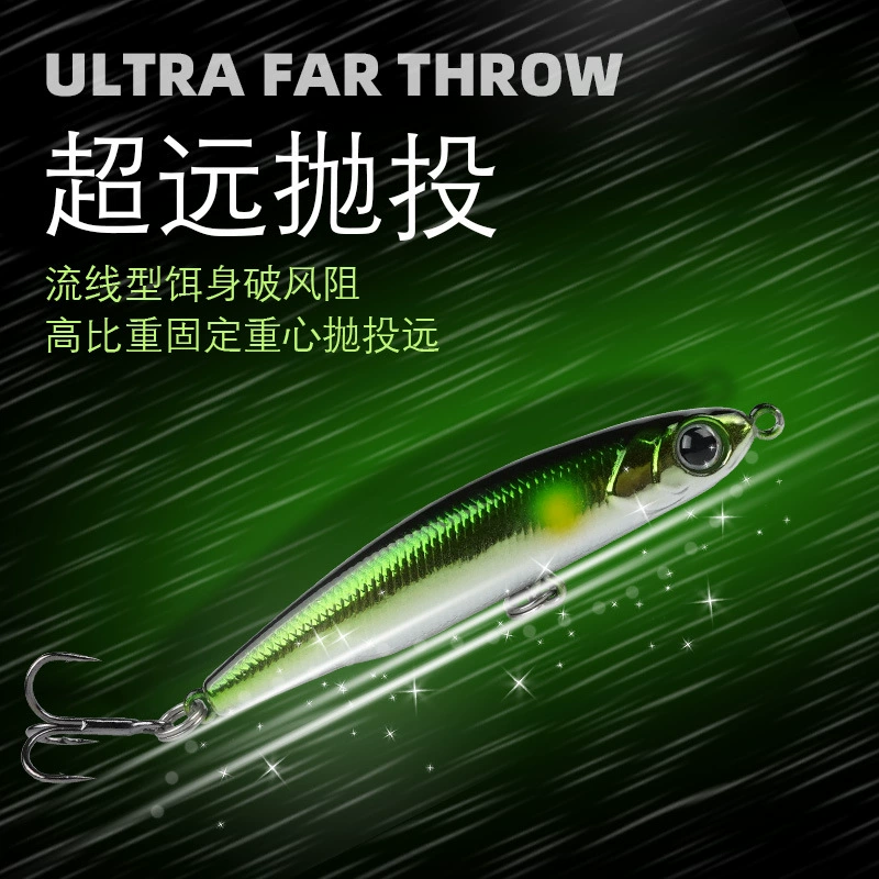 Far -shot micro -object small silver fish full swimming layer Shenshui pencil wholesale Luya fake bait bass bass bass bass bionic bionic hard bait