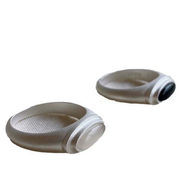 Design fashionable agate small retro matte ring