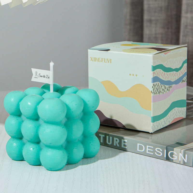 Vela de aromaterapia cubo Verde (110454 Magila)