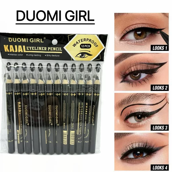 Cross-border DUOMI GIRL eyeliner, long-lasting and easy to apply, one stroke to outline, with a sharpener, waterproof and sweat-proof eyeliner