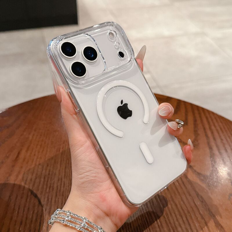 适用iPhone17PROMAX手机壳透明PC硬壳苹果17透磁吸全包防摔保护套|undefined