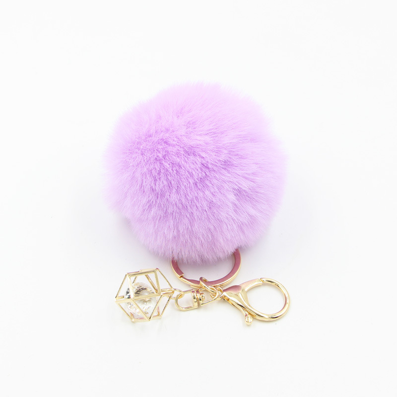 KOOROL8CM Pearl alloy crystal diamond fur ball keychain Plush Bag pendant car fur ball accessories KOOROL8CM Pearl alloy crystal diamond fur ball keychain Plush Bag pendant car fur ball accessories