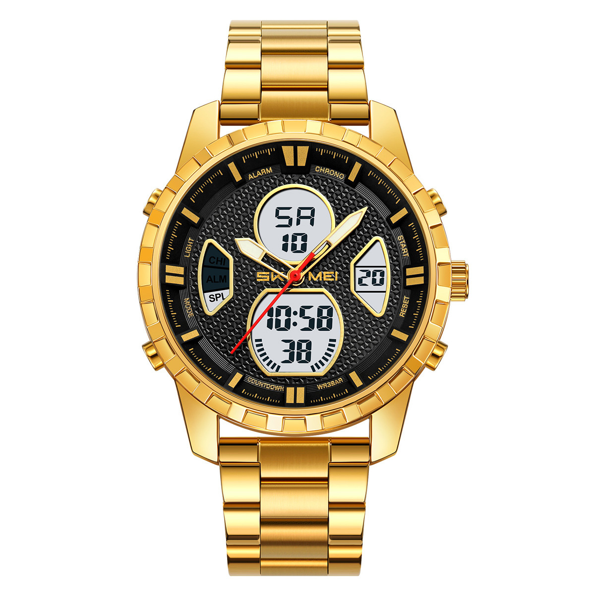 Reloj deportivo masculino de doble pantalla impermeable multifuncional de comercio exterior fábrica de personalización transfronteriza spot