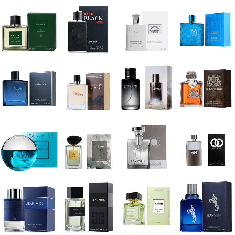 Douyin's Popular Blue Men's Perfume, Long-Lasting Fragrance, Cologne, Men's High-End Perfume, Live Broadcast Cross-Border Perfume