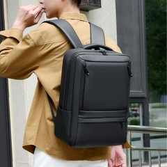 新款大容量双肩包多功能扩容扩展手提电脑背包商务休闲通勤双肩包
