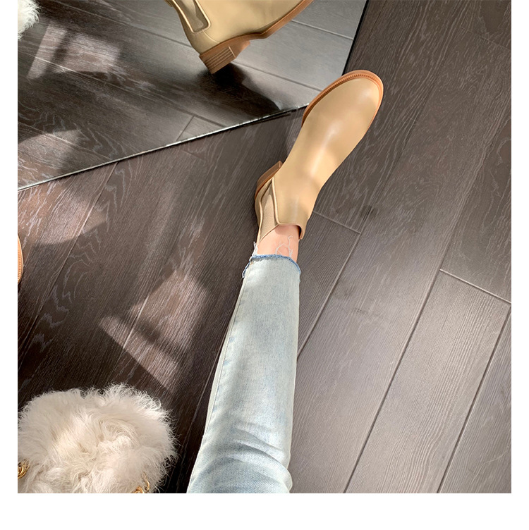 Cizme până la genunchi, blană artificială, sintetice, elegante, boeme, toc stiletto, vârf pătrat, vârf ascuțit, cataramă, cizme de zi cu zi, fără mâneci_voghion.com