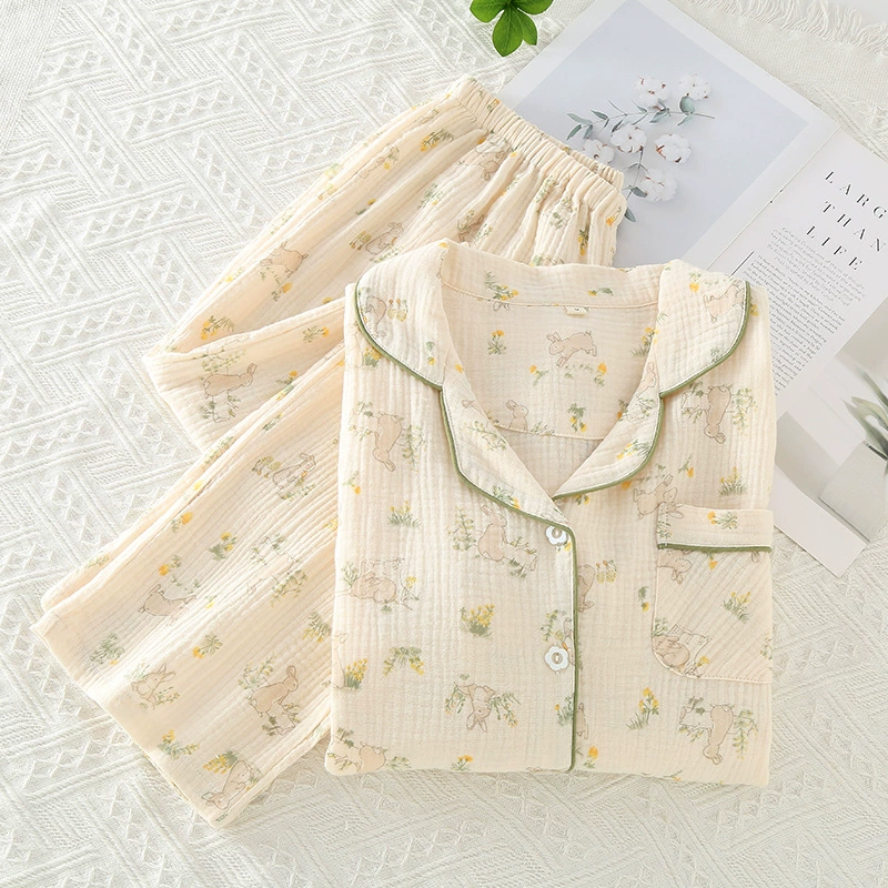 Хлопковый пижамный комплект, марля комфорт, много принтов, размеры M–L–XL