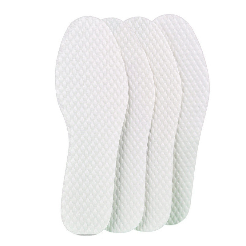 Plantilla de pulpa de madera gruesa antideslizante sin lavado higiénico plantilla de verano desechable descalzo transpirable absorción de sudor plantilla antiolor