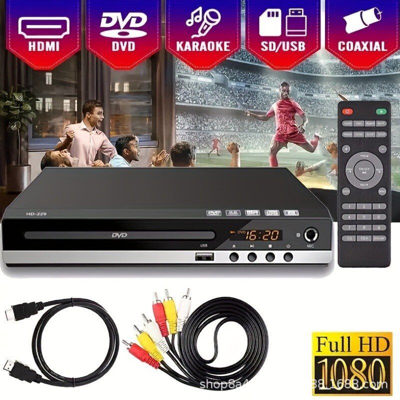 In-Stock Household Dvd Player with 229 Movies, Evd Player, Children's Vcd Player, Mini Cd Player, Portable