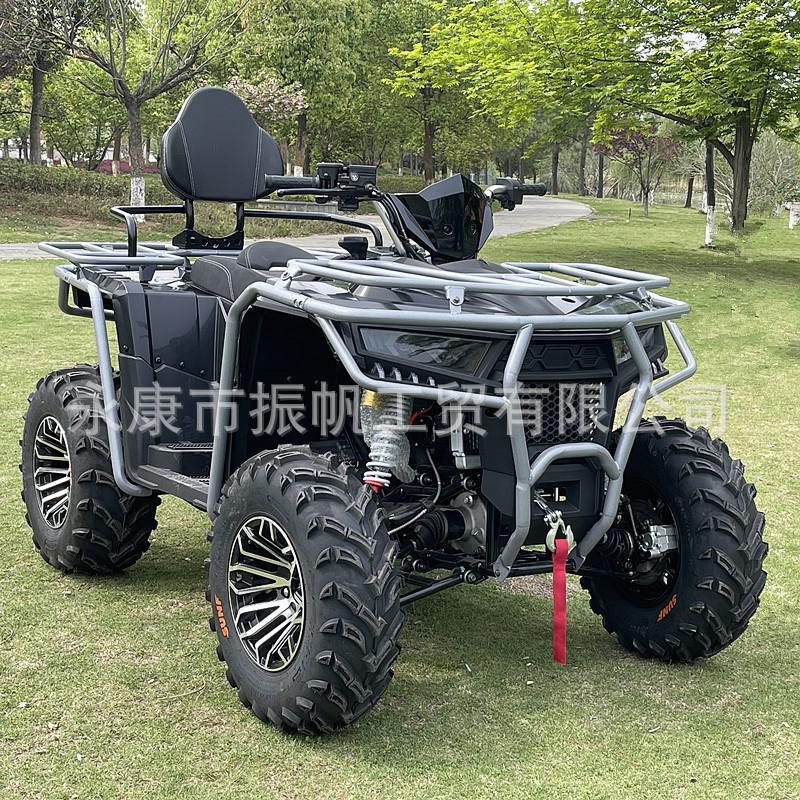 Motocicleta todoterreno de montaña de 500 cc con tracción en las cuatro ruedas, vehículo todoterreno grande de combustible 4x4 automático para nieve y playa