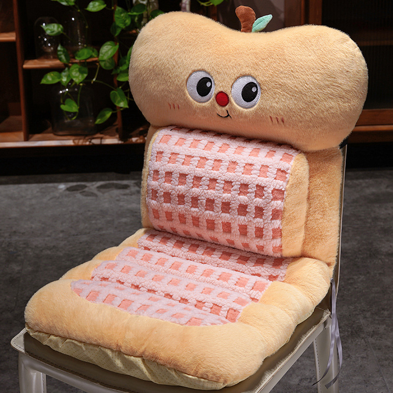 Cojín con Respaldo Térmico de Peluche con Calefacción para Silla