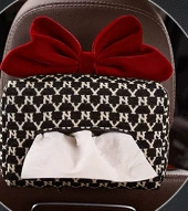 Box Internet Celebrity Goddess Car – Car tissue box/set - ny-chair-back-tissue-box-with-red-bow