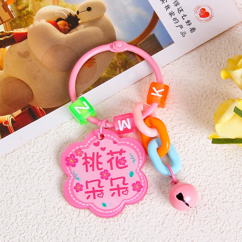 Brand creative acrylic protective amulet, keychain, transparent pendant, bag decoration, decorations