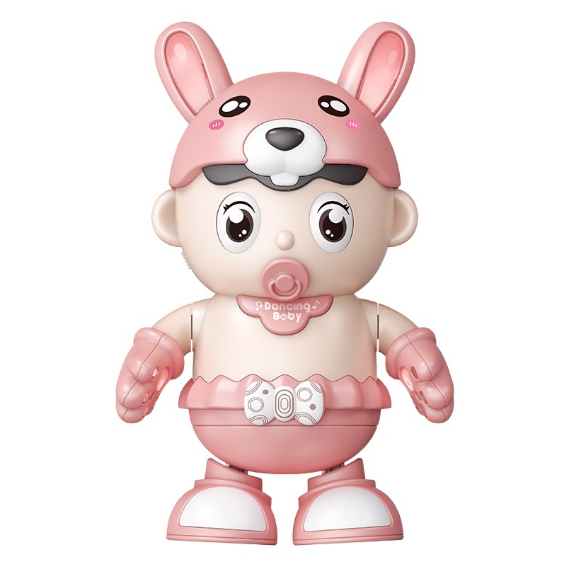 Transfronterizos juguetes eléctricos para niños cantando bailando iluminación infantil lindo bebé robot eléctrico de una sola pieza entrega al por mayor