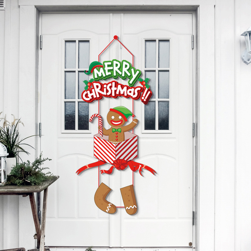 2024クロスボーダークリスマスパーティー装飾ドア掛けクリスマスペンダントプレゼント雰囲気アレンジペンダントパーティー用品|undefined