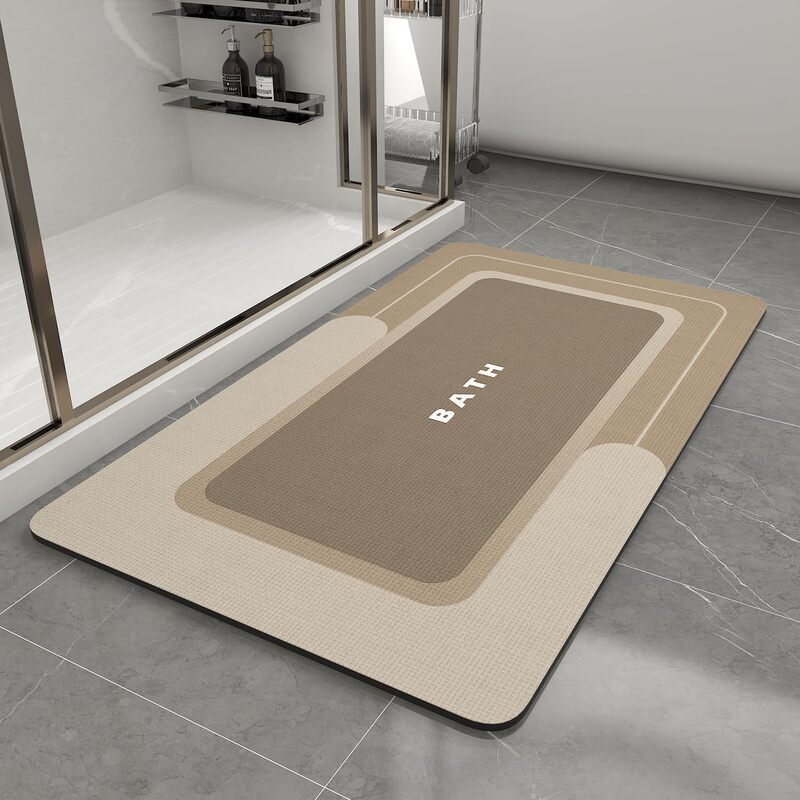 Household Quick-Drying Bathroom Toilet Non-Slip Mat Quick Absorbent Floor Mat Hotel Indoor Toilet Foot Mat Washable