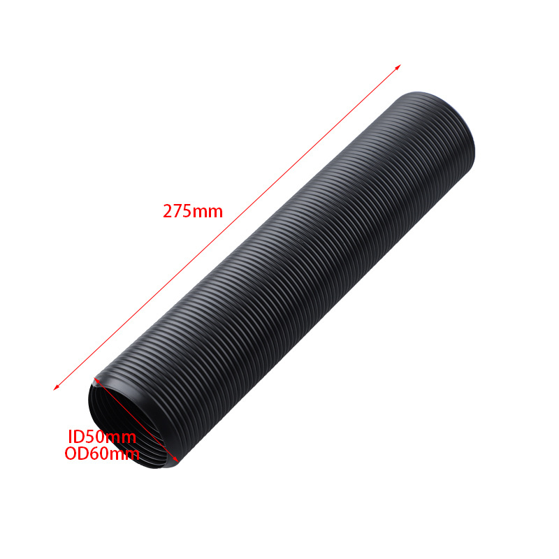 Steel wire corrugated pipe car modification 50/63/76MM air intake telescopic pipe air guide hose air intake air guide elbow 1M
