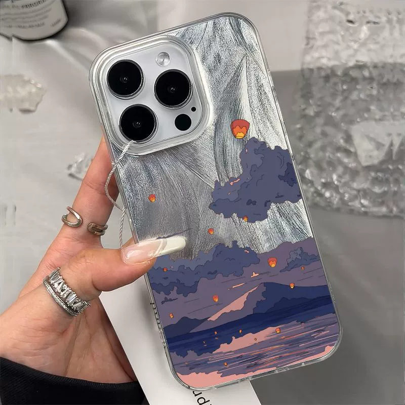 Apple, iPhone15, мультяшный совместимый iPhone16 Pro, чехол для телефона, 11promax, защита при падении, стиль высокого качества
