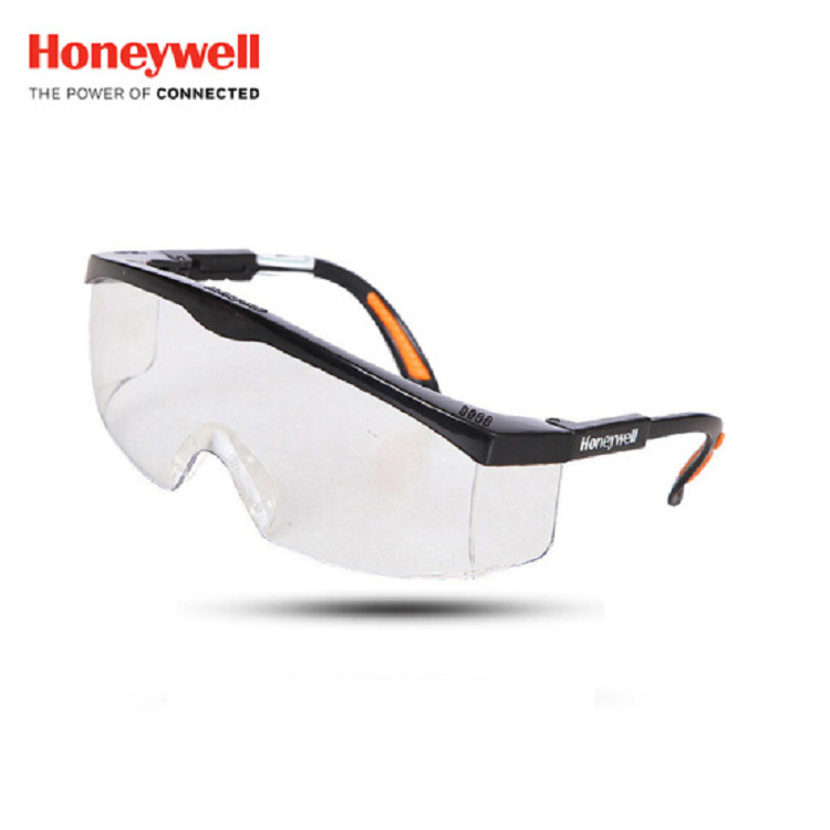 霍尼韦尔100110防冲击防紫外线防雾防护眼镜 防风沙骑行防护目镜