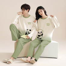 情侣睡衣春秋款纯棉长袖套装甜美可爱一男一女秋冬季家居服可外穿