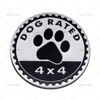 Car 4X4 RATED car logo new 4x4 aluminum sticker