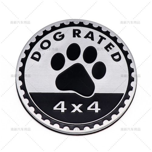 Car 4X4 RATED car logo new 4X4 aluminum sticker