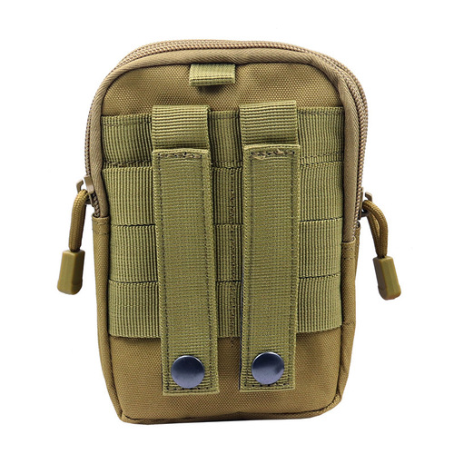 Outdoor leisure sports tactical waist bag men's mobile phone bag wearing belt vertical camouflage hanging bag military fan waist bag large capacity