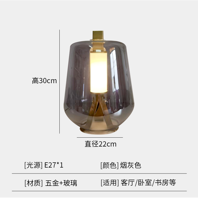 Lámpara de mesa de estudio creativa minimalista posmoderna de fábrica, modelo de diseñador de lujo ligero, lámpara de mesa de decoración de oficina