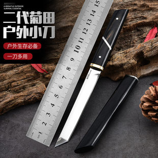 The new M390 second -generation war, the chrysanthemum knife ebony solid wood tea knife, the knife, the meat knife knife, the hand handle the meat
